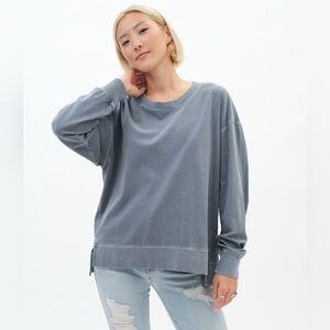 Aeropostale Boyfriend Tee Women's Xs Jade like Color Long Sleeve Top